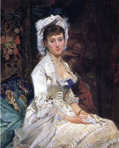 Frau in Weiß, 1879 von Eva Gonzalès